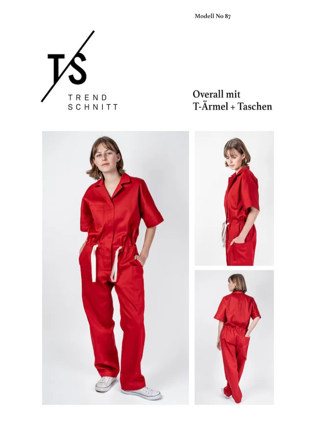 No87 Overall mit T-Ärmel - Trendschnitt Schnittmuster