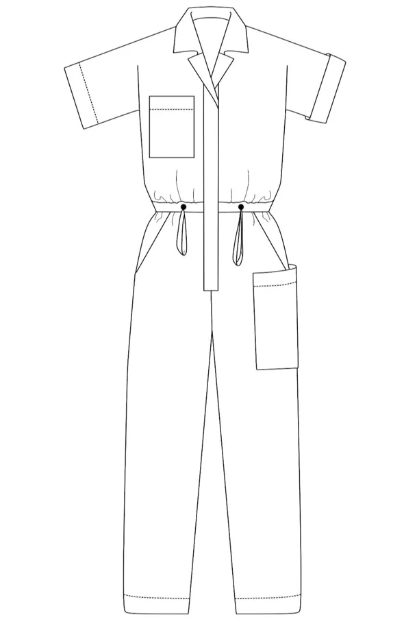 No87 Overall mit T-Ärmel - Trendschnitt Schnittmuster