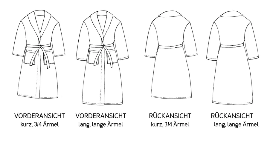 Frau Maite Bademantel - Studio Schnittreif Schnittmuster