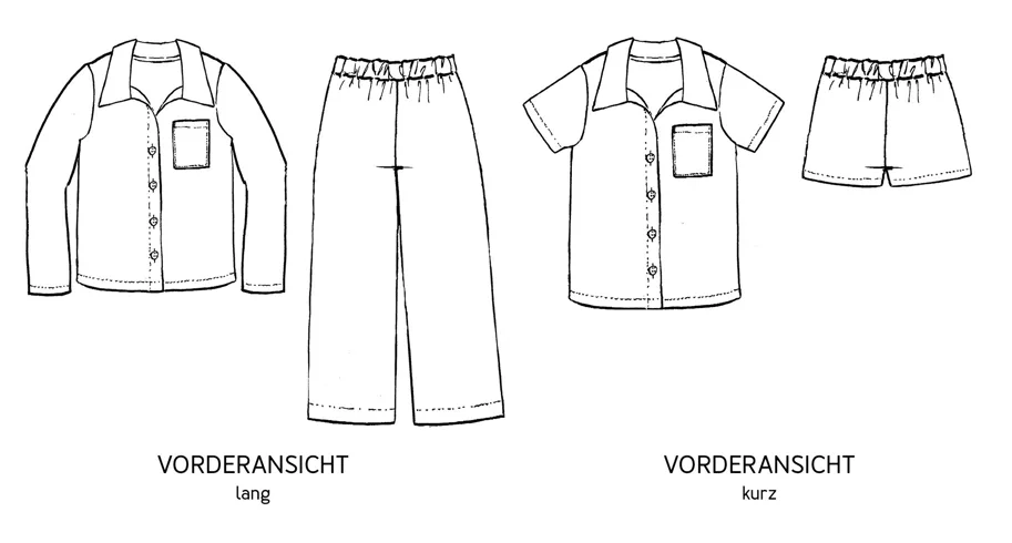 Frau Hilda Pyjama - Studio Schnittreif Sewing Pattern (German)