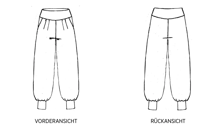 Frau Geli Yogahose - Studio Schnittreif Schnittmuster