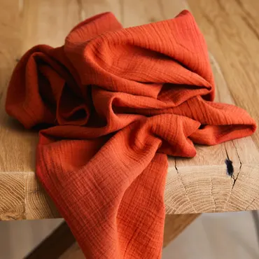 Organic Double Gauze - Uni Pumpkin