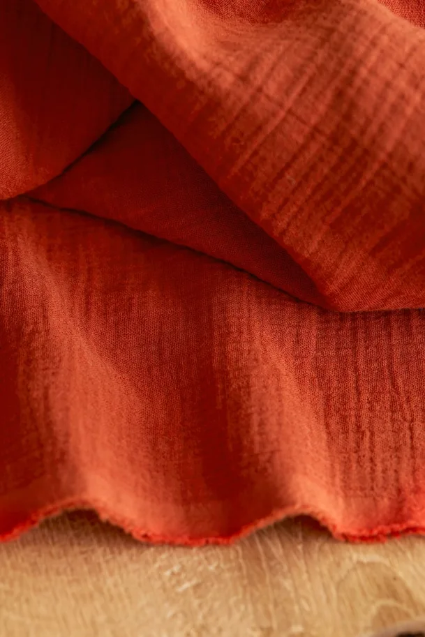 Organic Double Gauze - Uni Pumpkin
