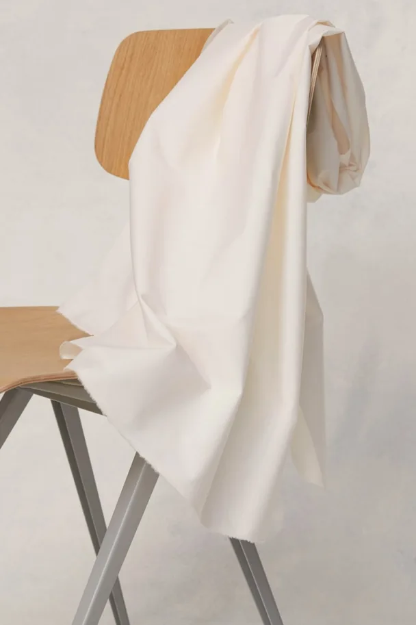 Bio Baumwolle Organic Papertouch Popeline - Creamy White