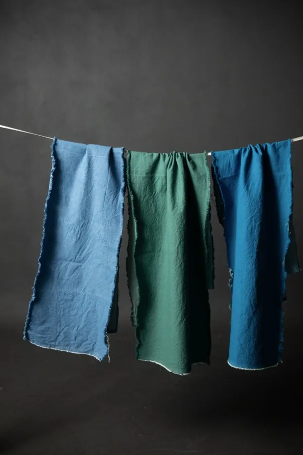 Organic Denim - 10oz Jade Green