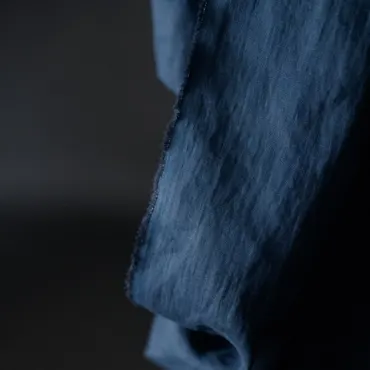 Linen Washed - Uni Little Wave Blue