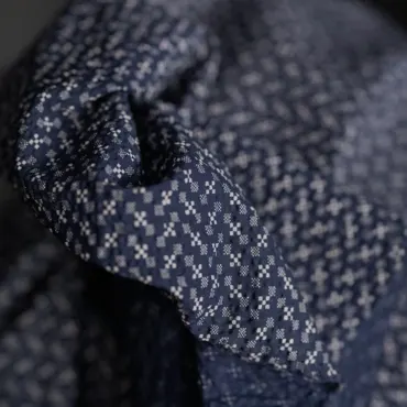 Organic Seersucker - Sukoshi Dark Blue