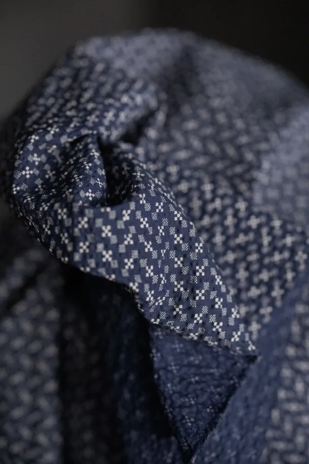 Organic Seersucker - Sukoshi Dark Blue