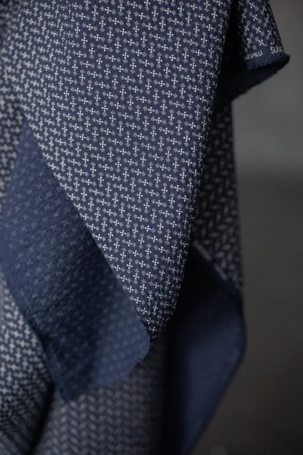 Organic Seersucker - Sukoshi Dark Blue