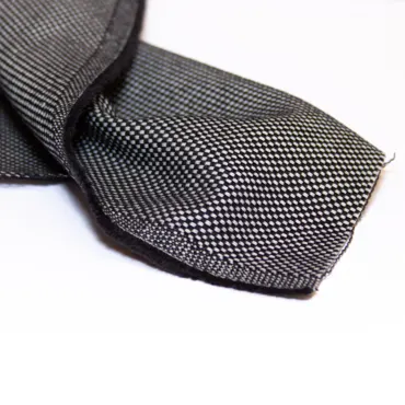 Organic Cotton Panama Deadstock - Schwarz Weiss