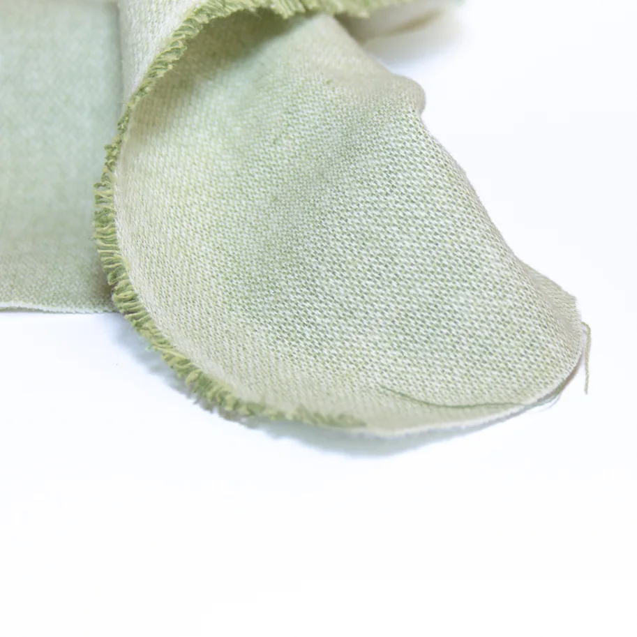 Bio Baumwolle Re-Life Flanell Deadstock - Linde Melange