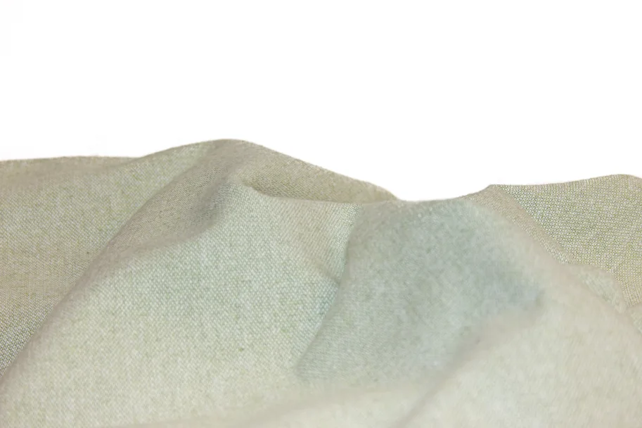 Bio Baumwolle Re-Life Flanell Deadstock - Linde Melange