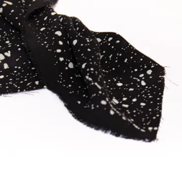 Re-Life Lyocell Crepe Deadstock - Splash Black White