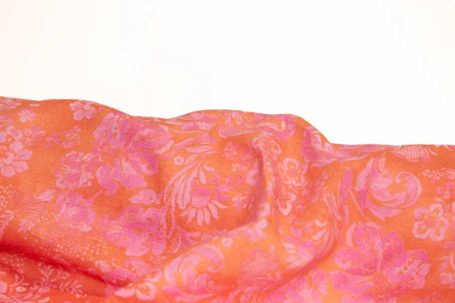 Baumwoll-Leinen Deadstock - Trinidad Floral