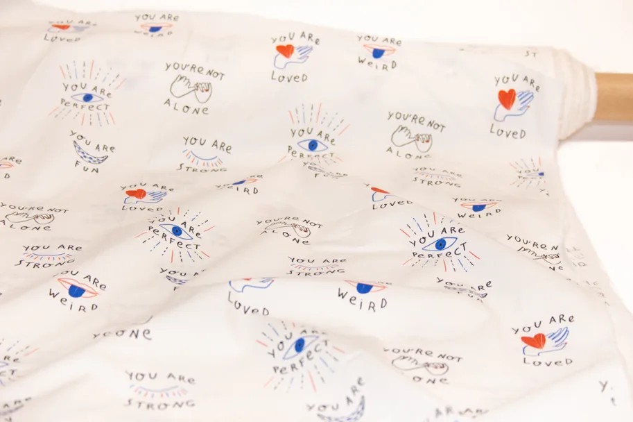 Cotton Poplin Deadstock - You Are Weird