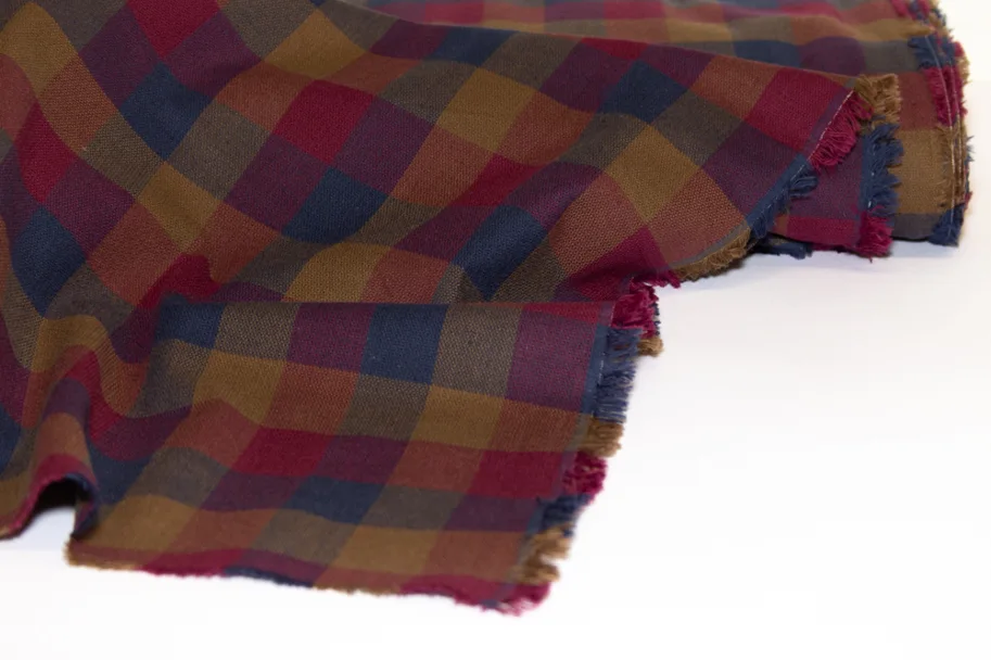 Bio Baumwolle - Grapes Check