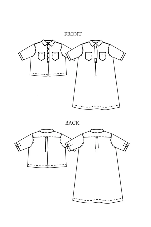 The Scout Shirt and Dress 6-18 - Merchant & Mills Sewing Pattern (English)