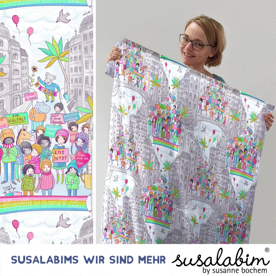 Organic Jersey - Wir sind mehr, wir sind bunt! Susalabim