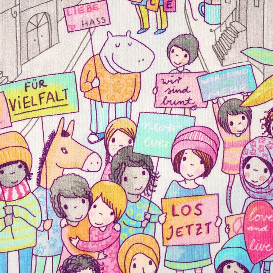 Organic Jersey - Wir sind mehr, wir sind bunt! Susalabim