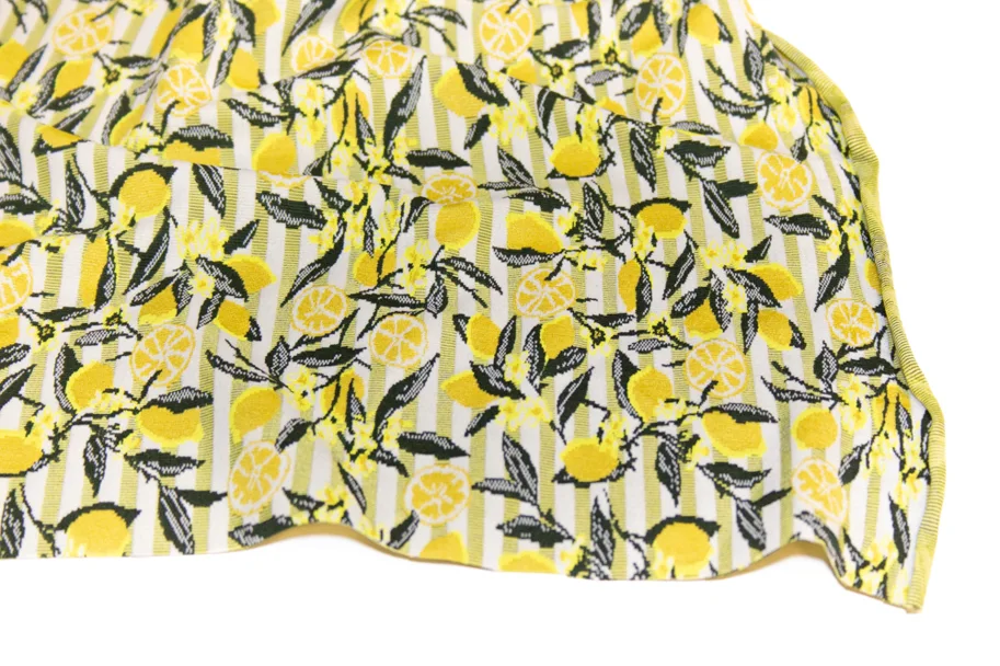 Deadstock Badestoff Sportjersey - Amalfi Lemons