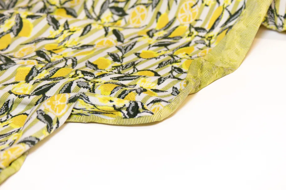 Deadstock Badestoff Sportjersey - Amalfi Lemons