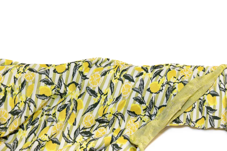 Deadstock Badestoff Sportjersey - Amalfi Lemons