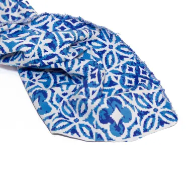 Deadstock Swim and Sports Jersey Fabric - Azulejo Blue