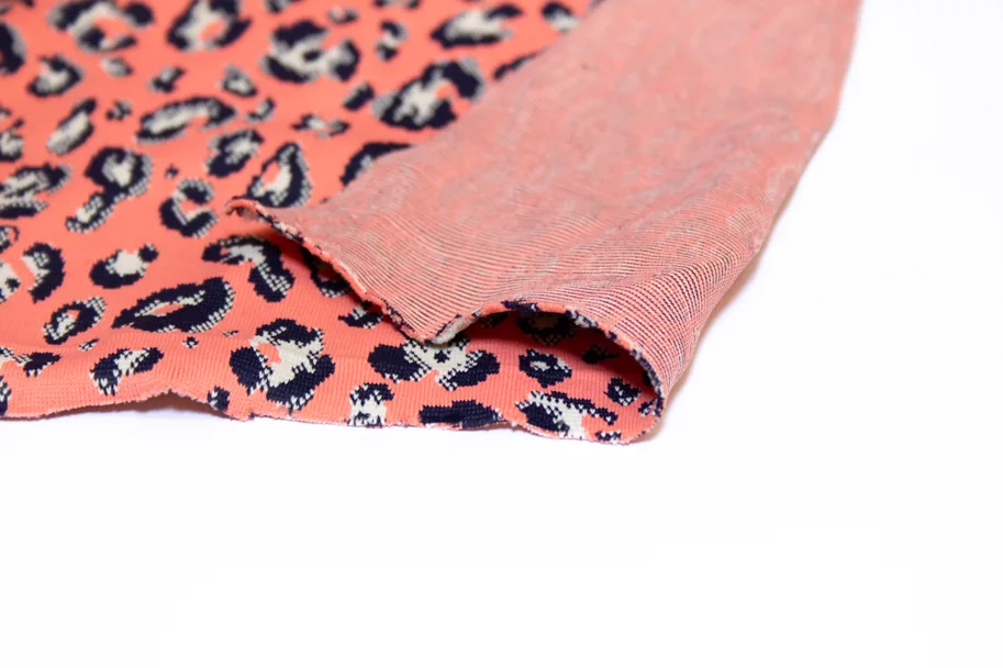 Deadstock Badestoff Sportjersey - Coral Leo