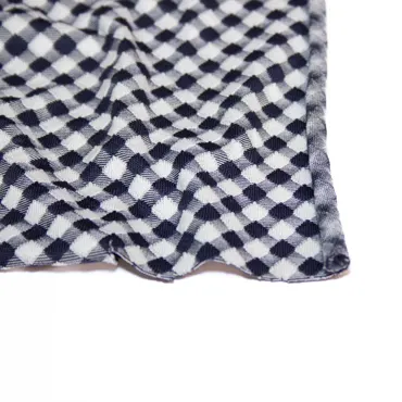Deadstock Swim and Sports Jersey Fabric - Nizza Navy Check