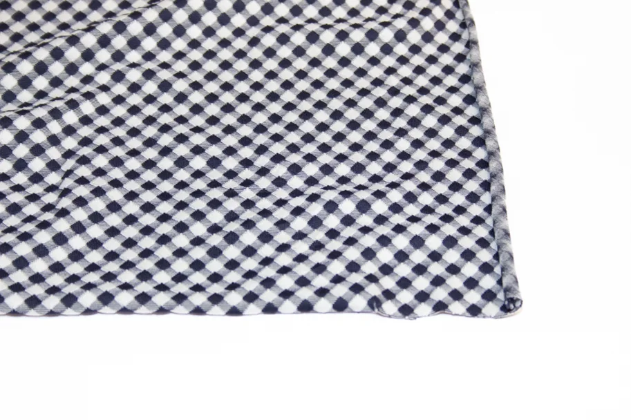 Deadstock Swim and Sports Jersey Fabric - Nizza Navy Check