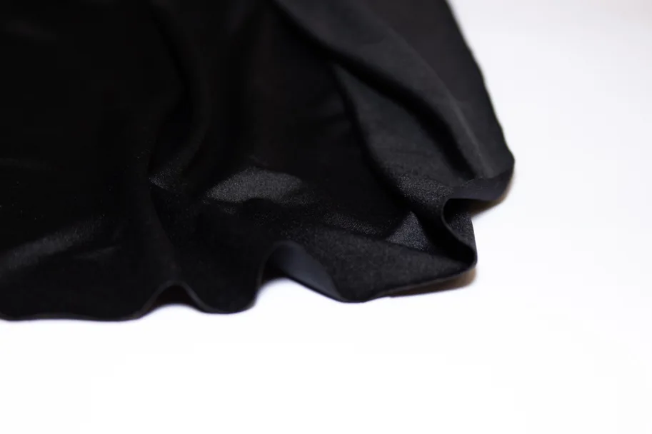 Deadstock Badestoff Sportjersey - Uni Black Light