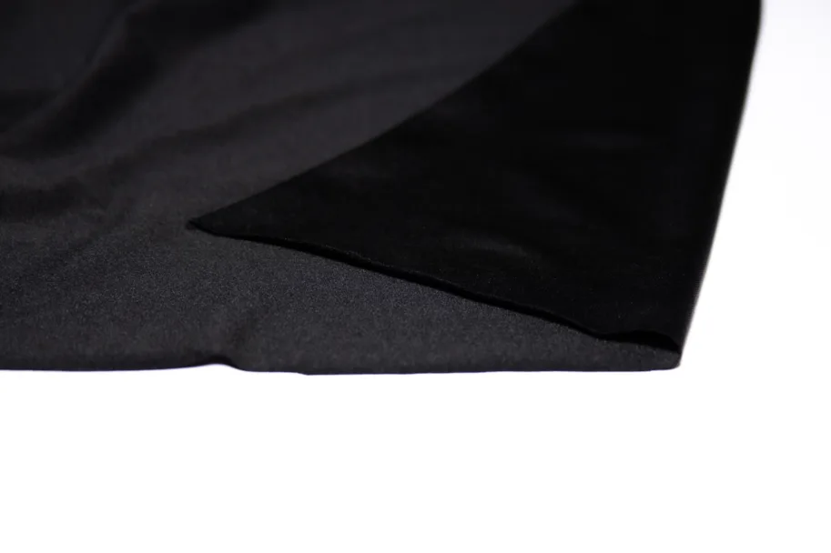 Deadstock Badestoff Sportjersey - Uni Black Light