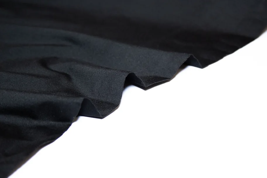 Deadstock Badestoff Sportjersey - Uni Black Midweight