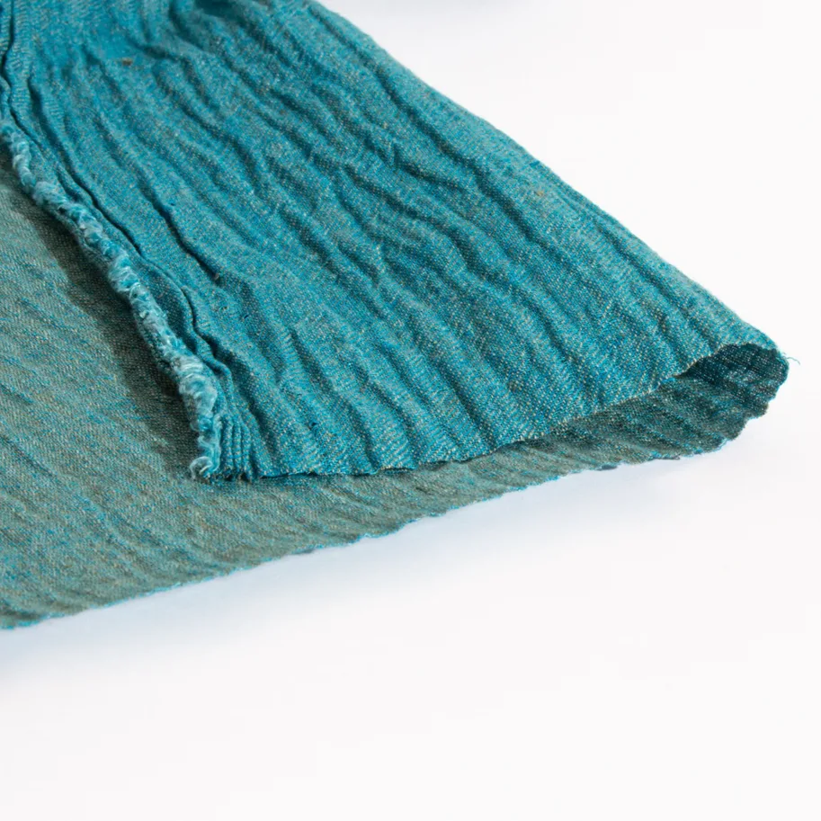 Linen Crinkle - Aquamarin