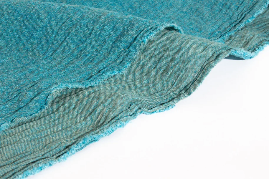 Linen Crinkle - Aquamarin