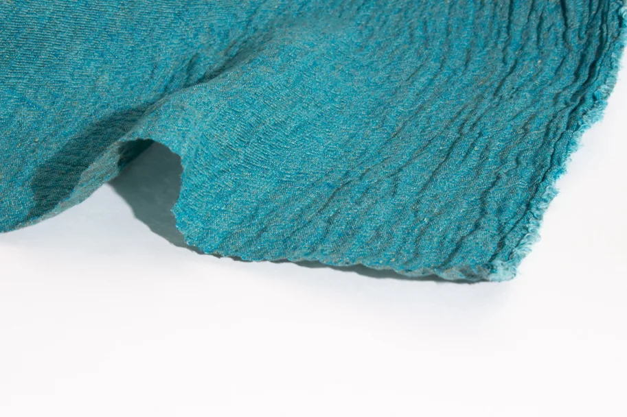 Linen Crinkle - Aquamarin