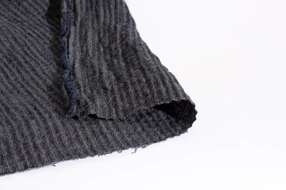 Leinen Crinkle - Skyscraper Stripe