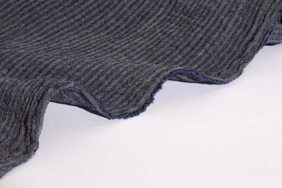 Leinen Crinkle - Skyscraper Stripe