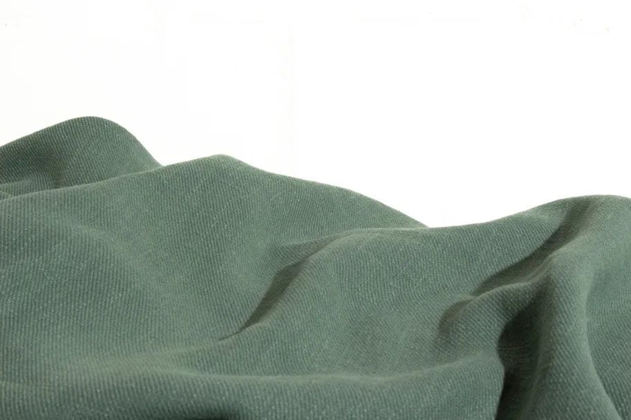 Ramie Twill Stonewashed - Parana Teal