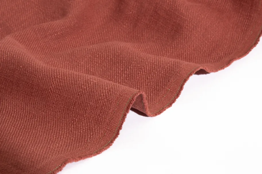Ramie Twill Stonewashed - Redwood