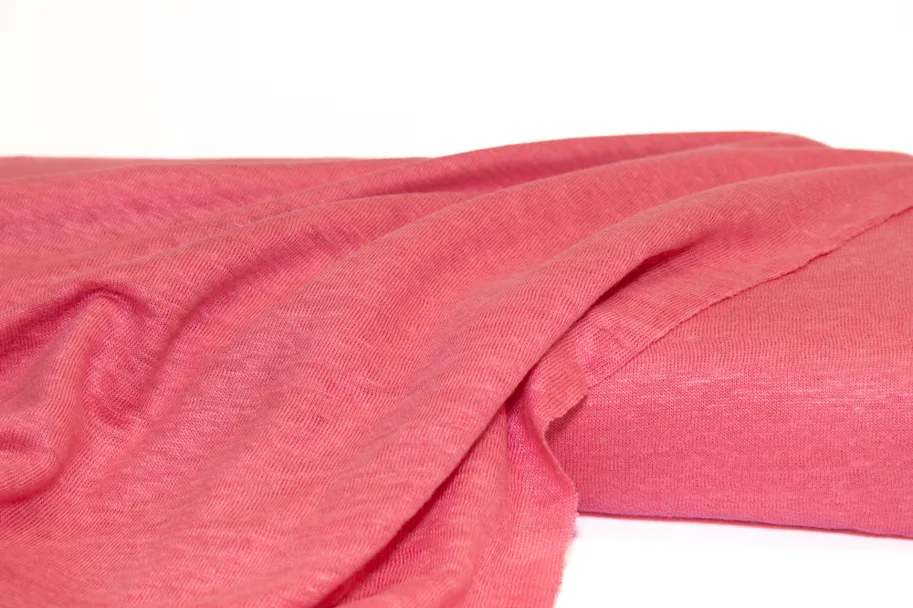 Leinen Jersey Deadstock - Candy Pink