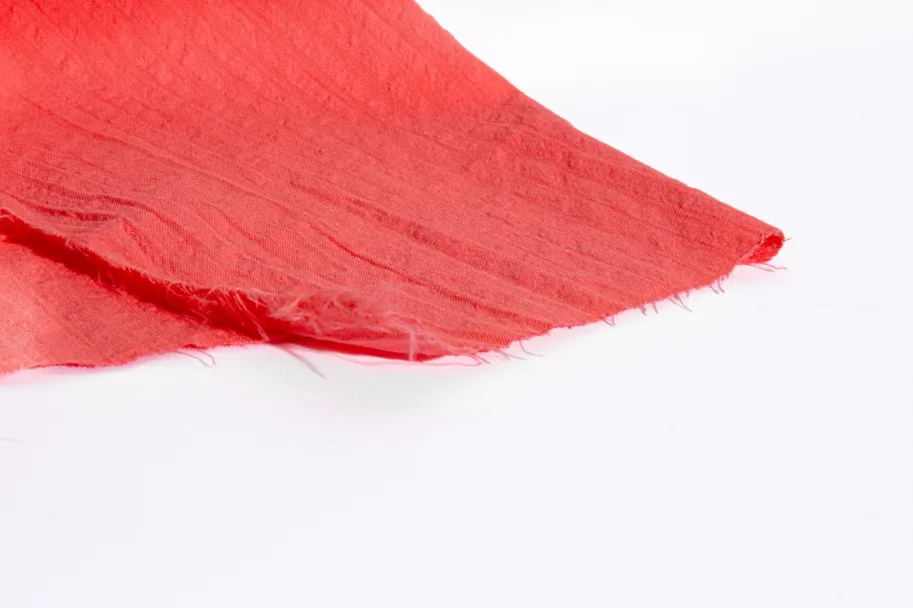 Organic Cotton Seersucker - Hot Coral