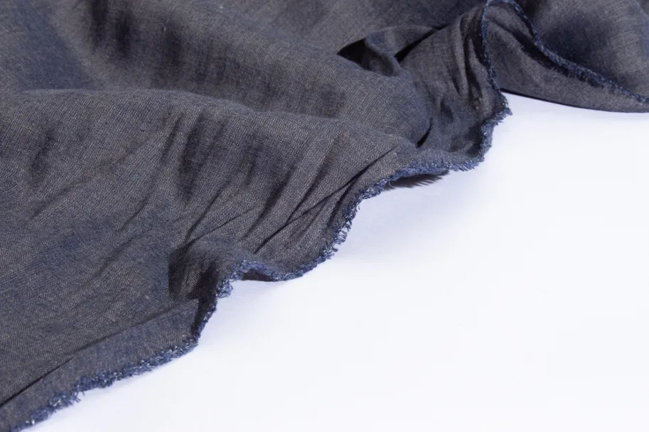 Linen-Silk - Golden Blue