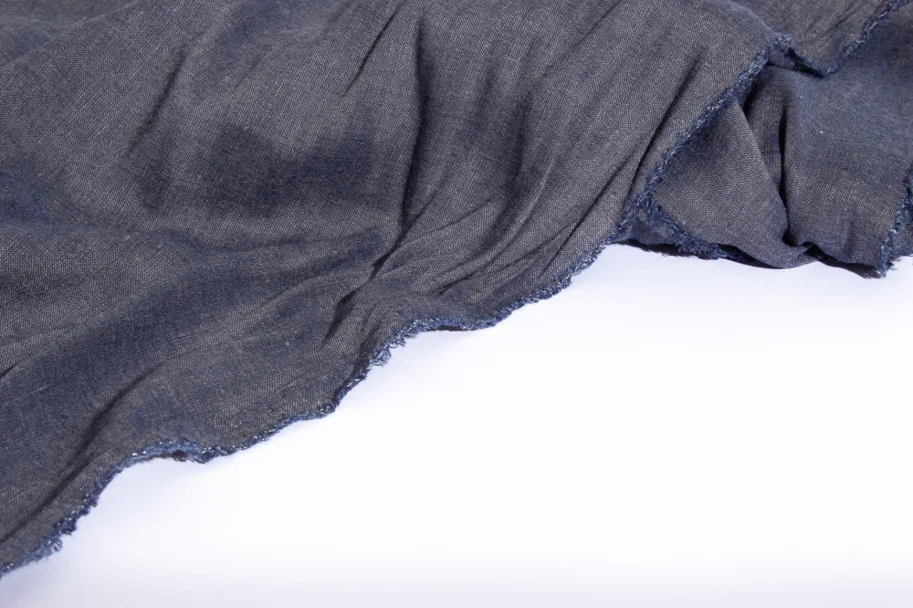 Linen-Silk - Golden Blue