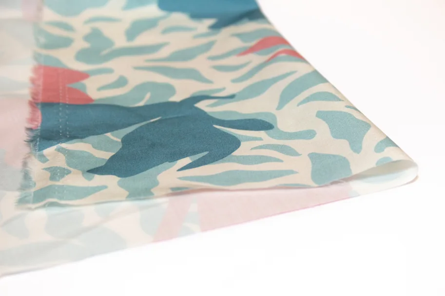 Organic Cotton Poplin - Daybreak Blooming Blue