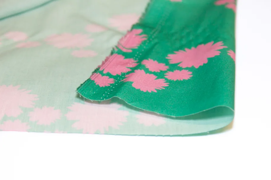 Organic Cotton Poplin - Embrace Green Pink