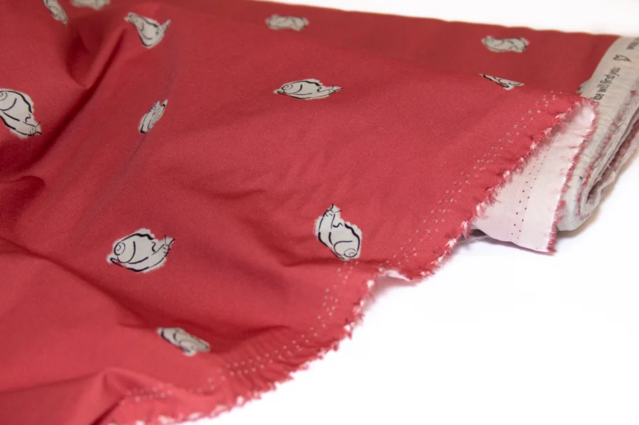 Organic Cotton Poplin - Seen Snails