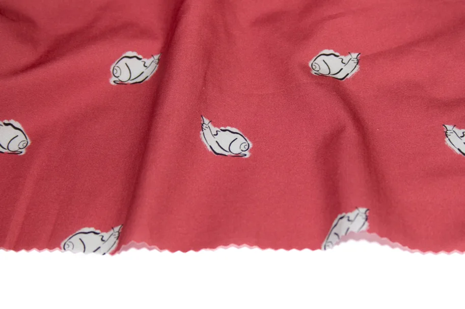 Organic Cotton Poplin - Seen Snails