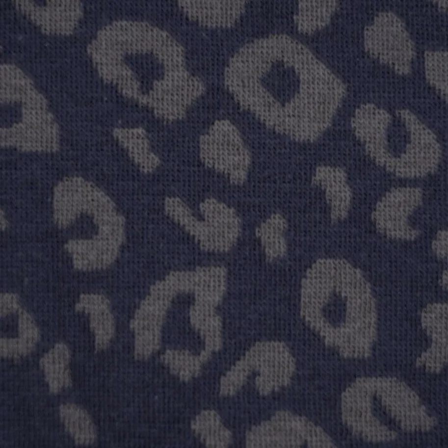 Bio Strick-Jacquard - Leo Blau