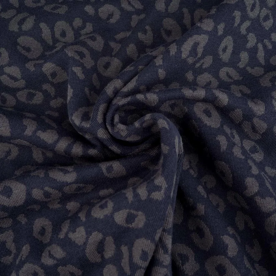 Bio Strick-Jacquard - Leo Blau